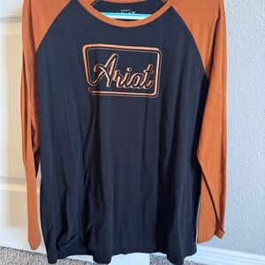 Ariat Black and Orange Long Sleeve Tee